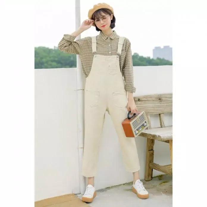 Chiêu phối đồ với quần yếm mùa đông đẹp đúng điệu-8