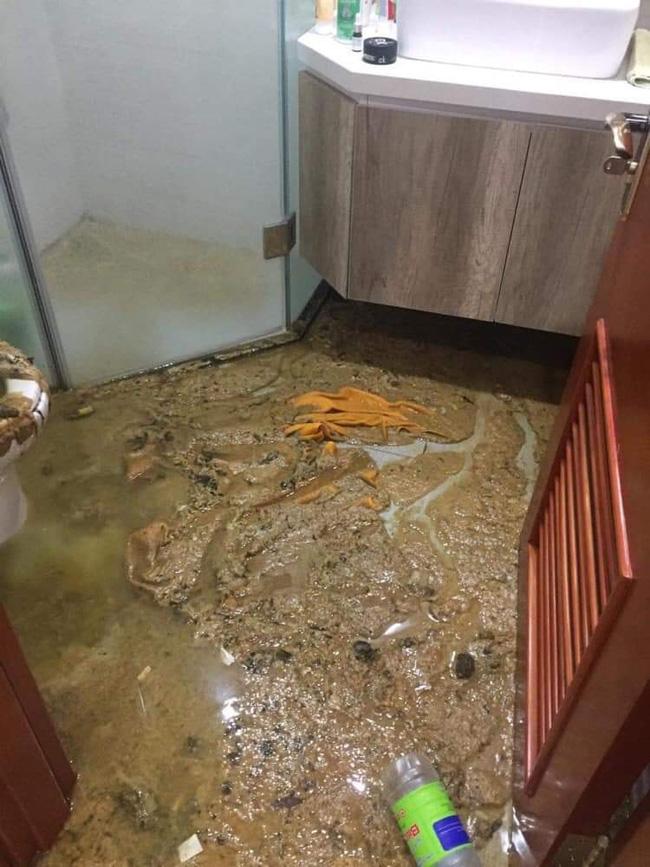 Kinh khủng: Căn hộ cao cấp bị bồn cầu phun như núi lửa ngập ngụa-3