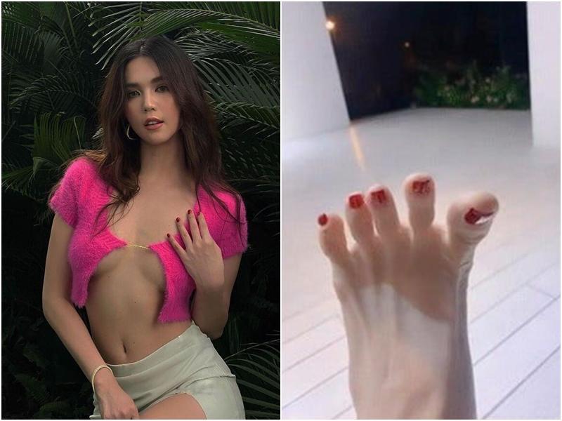 Một mỹ nhân cực lầy của Vbiz khoe bàn chân xấu thấy gớm-4