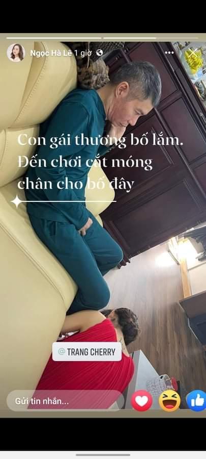 Con gái nổi tiếng, tỉ mẩn ngồi cắt móng chân cho NSND Công Lý là ai?-1