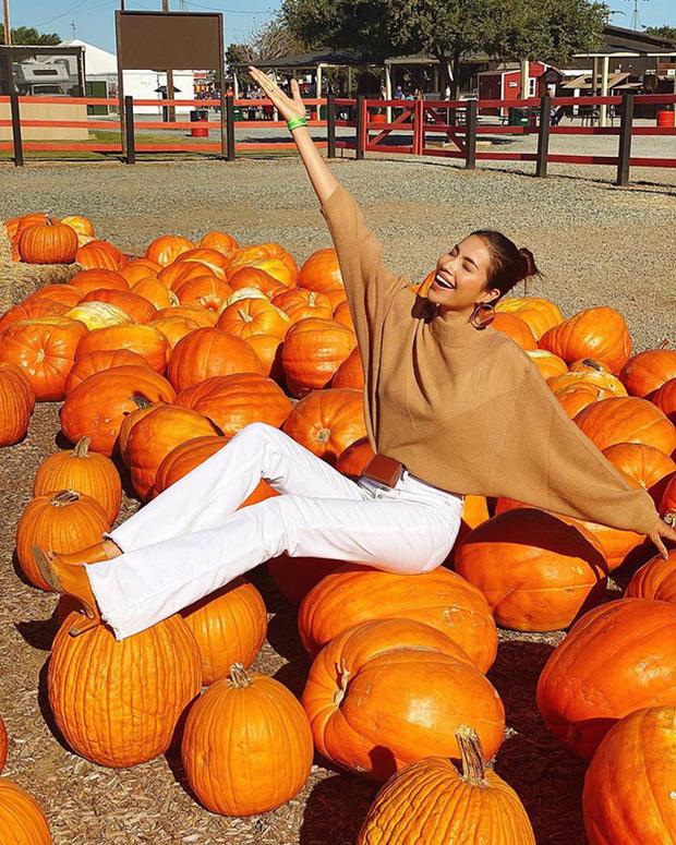 Văn Mai Hương ngồi lên biển cấm khi check-in trên tàu điện-10