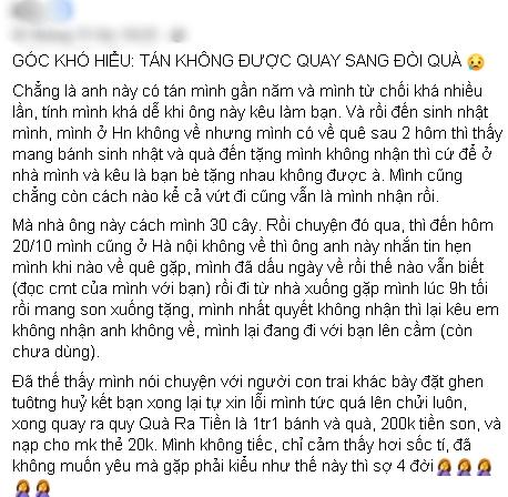 Tỏ tình thất bại, thanh niên đòi quà thẻ cào 20k cũng không tha-1