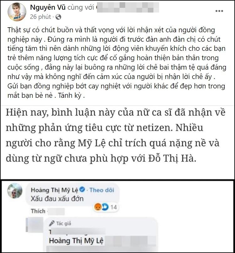 Nguyên Vũ dằn mặt Mỹ Lệ vì dám chê hoa hậu Đỗ Thị Hà-2