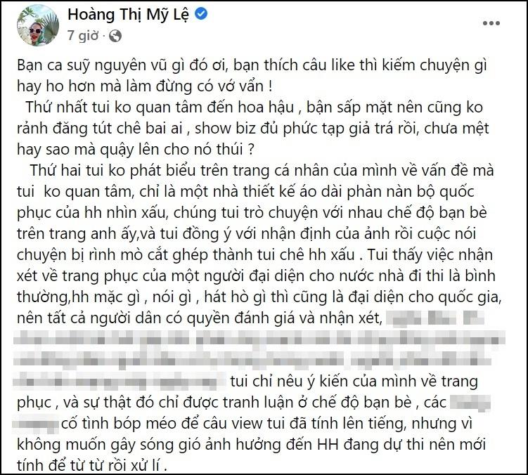 Mỹ Lệ vỗ mặt ngược Nguyên Vũ: Nhảy vào ăn hôi, vô duyên-5