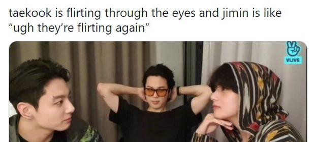 V (BTS) và Jungkook ánh mắt mờ ám, biến Jimin thành bóng đèn?-2