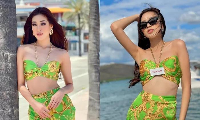 Đỗ Thị Hà diện lại váy Khánh Vân mặc thi Miss Universe-6