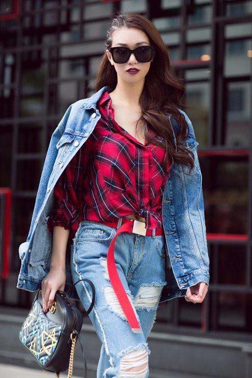 Muôn kiểu phối đồ với áo sơ mi caro sành điệu-5