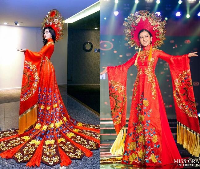 Quốc phục Việt tại Miss Grand: 1 bộ thắng lớn, 2 bộ gặp hạn-5