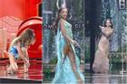 Bán kết Miss Grand 2021: Người suýt ngã, người 'lộ hàng'