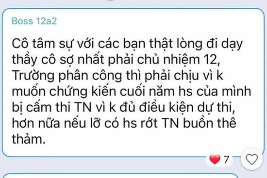 Học trò lớp 12 không chịu học, cô giáo gửi tin nhắn trúng 'tim đen'