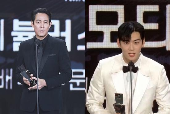 AAA 2021: Lee Jung Jae thắng Daesang, Cha Eun Woo diễn đơ vẫn nhận giải truyền cảm