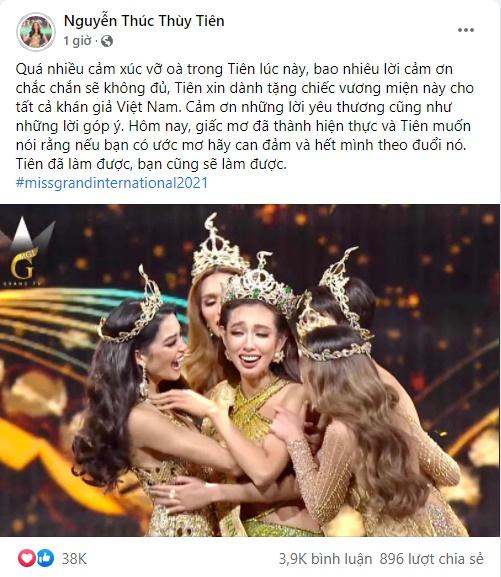 Miss Grand 2021 Nguyễn Thúc Thùy Tiên: Tôi làm được, bạn cũng làm được-4