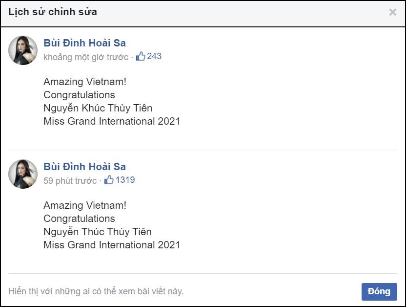 Mỹ nhân Việt phải xin lỗi khi chúc mừng hoa hậu Thùy Tiên-3