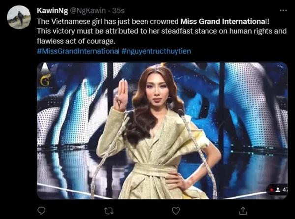 Phản ứng netizen quốc tế khi Thùy Tiên đăng quang Miss Grand International 2021-1