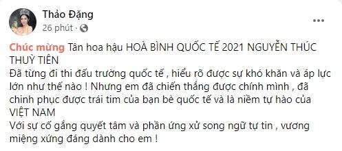 Chúc mừng Thùy Tiên nhưng bị ném đá, Đặng Thu Thảo nói gì?-2