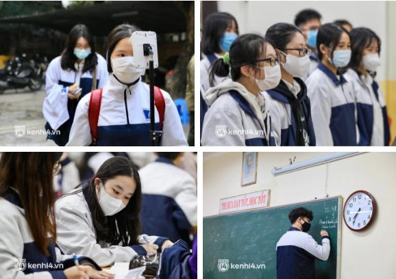 Học sinh lớp 12 ở Hà Nội đi học trở lại sau 7 tháng nghỉ dịch-6