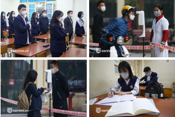 Học sinh lớp 12 ở Hà Nội đi học trở lại sau 7 tháng nghỉ dịch-10