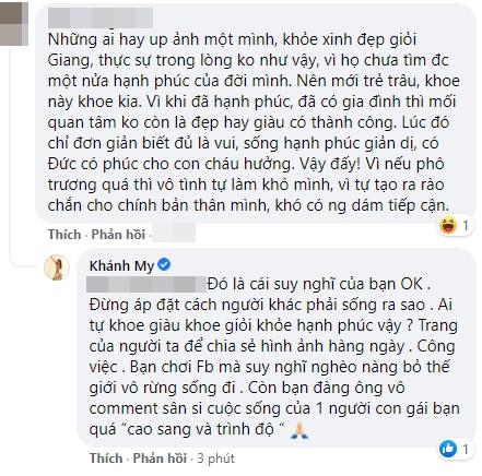 Phản ứng Khánh My khi bị gắn mác giả tạo, phô trương-5