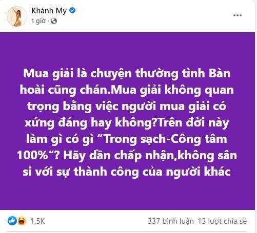 Phản ứng Khánh My khi bị gắn mác giả tạo, phô trương