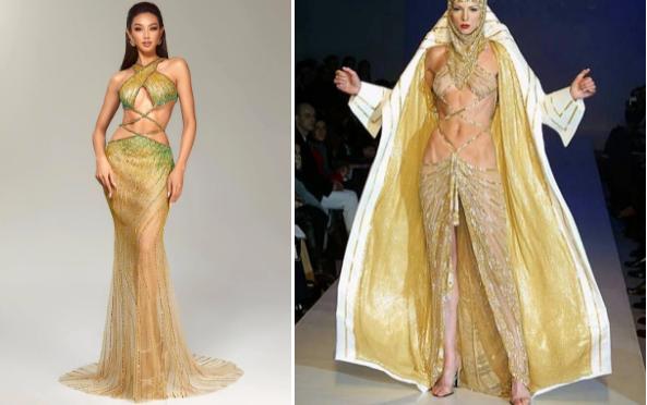 Hé lộ thiết kế dạ hội xuyên thấu cắt xẻ sexy được đồn đoán dành cho Thùy  Tiên tại Miss Grand International 2021