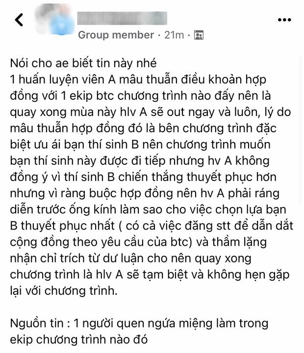 Rộ tin một HLV rút khỏi show vì phải chọn thí sinh và diễn theo ý BTC, Karik bị réo gọi!-1