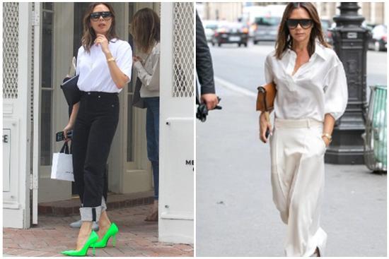 Bớt 'nghiện' giày cao gót, Victoria Beckham lăng-xê 4 kiểu giày bệt