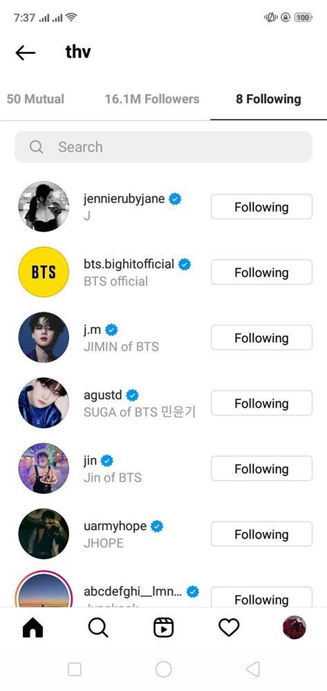 BTS V gây tranh cãi khi nhấn follow BLACKPINK Jennie-2