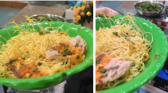 Nhân viên để bát mì mọc thành chậu cây, chủ quán hú hồn-1