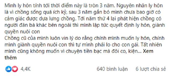 Vợ cũ tái hôn, chồng giành lại quyền nuôi con ai ngờ tím mặt ra về-1
