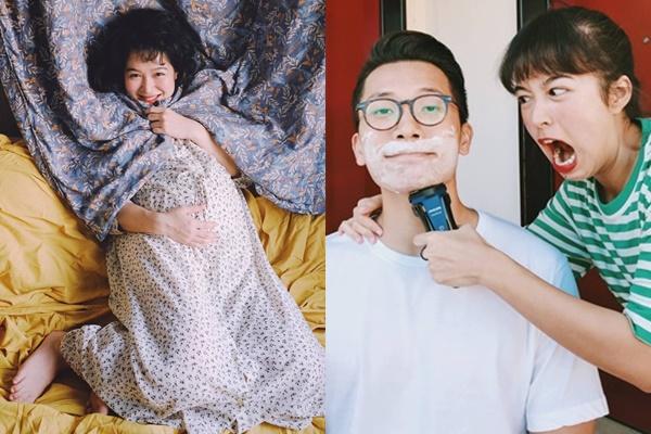 Em gái MC Diệp Chi vác bụng bầu, lẻ bóng đi khám thai-6