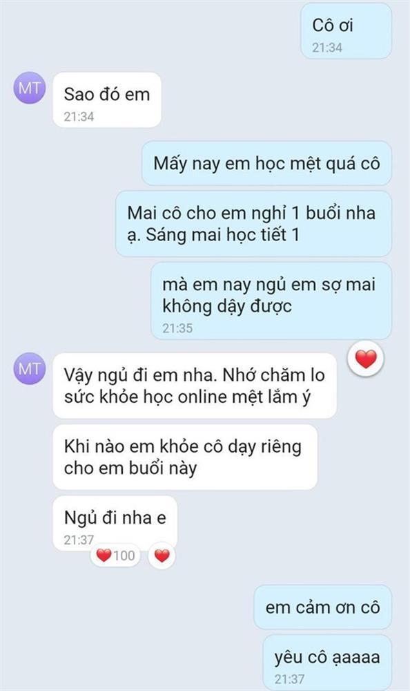 Giáo viên trả lời quá khéo khi thấy nữ sinh xin nghỉ học online 1 buổi-1