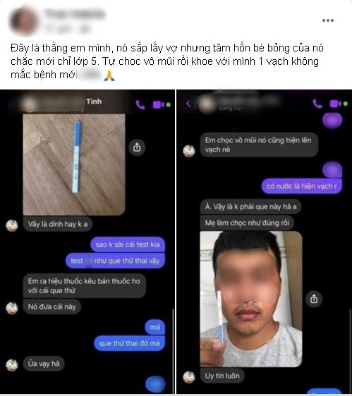 Thanh niên ngố chọc que thử thai vào mũi lấy dịch test Covid-19-1