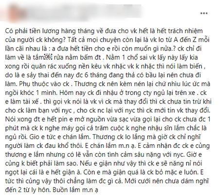 Vợ ở nhà chồng nuôi, mỗi lần cãi nhau anh lại ca điệp khúc ám ảnh-1