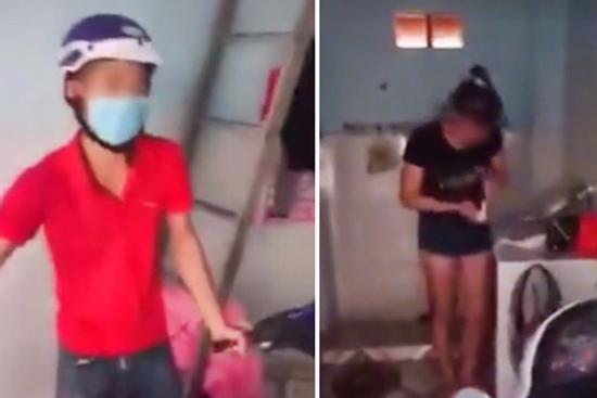 Bắt quả tang vợ với trai lạ, chồng chua chát: 'Vì mày có tiền'