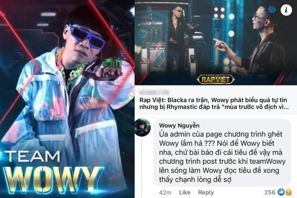Karik lên tiếng khi Wowy chạnh lòng vì fanpage Rap Việt thiên vị team khác-4