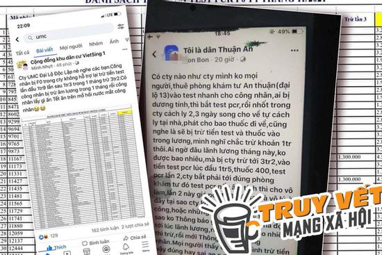 Trừ tiền test Covid-19 công nhân giá 'cắt cổ': Doanh nghiệp nói gì?