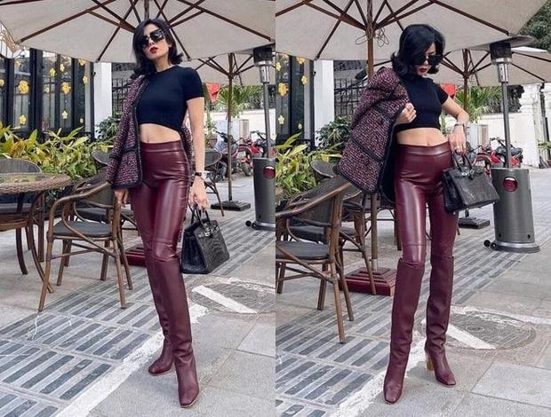 Loạt mỹ nhân Việt mất điểm vì quần bóng nhẫy như bôi mỡ-4