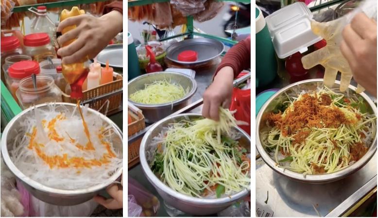 Mang thau đi mua bánh tráng trộn, cô nàng khiến chủ quán ngã ngửa-1