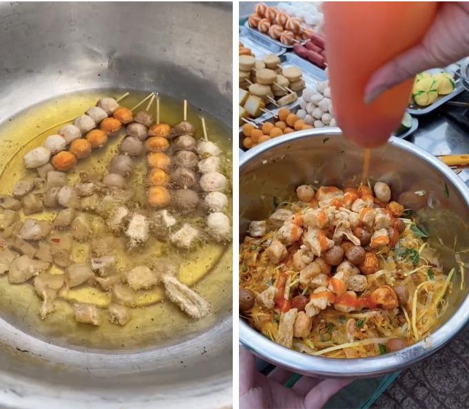 Mang thau đi mua bánh tráng trộn, cô nàng khiến chủ quán ngã ngửa-4