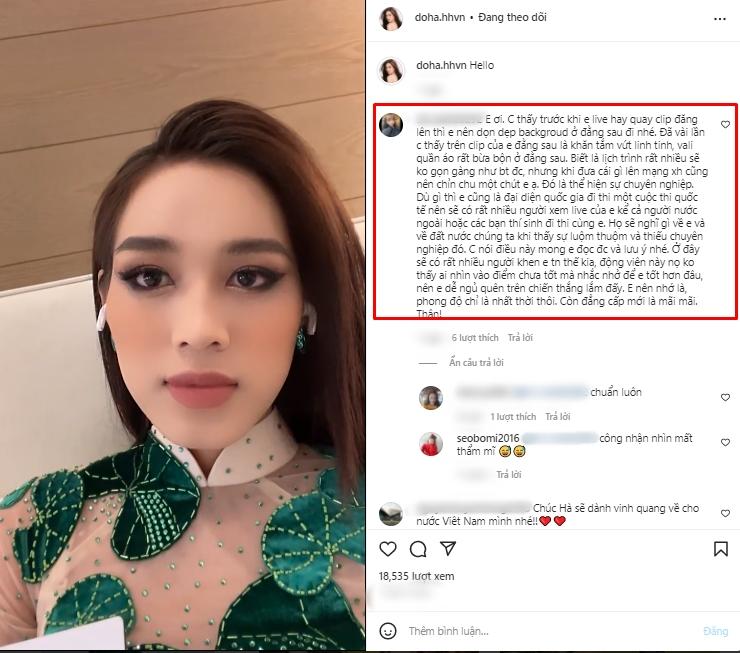 Đỗ Thị Hà bị nhắc nhở vì bừa bộn ở Miss World 2021-1