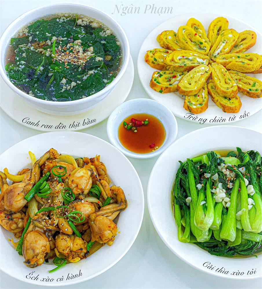 Vợ miền Tây chia sẻ loạt mâm cơm cho 2 người cực hao cơm-2