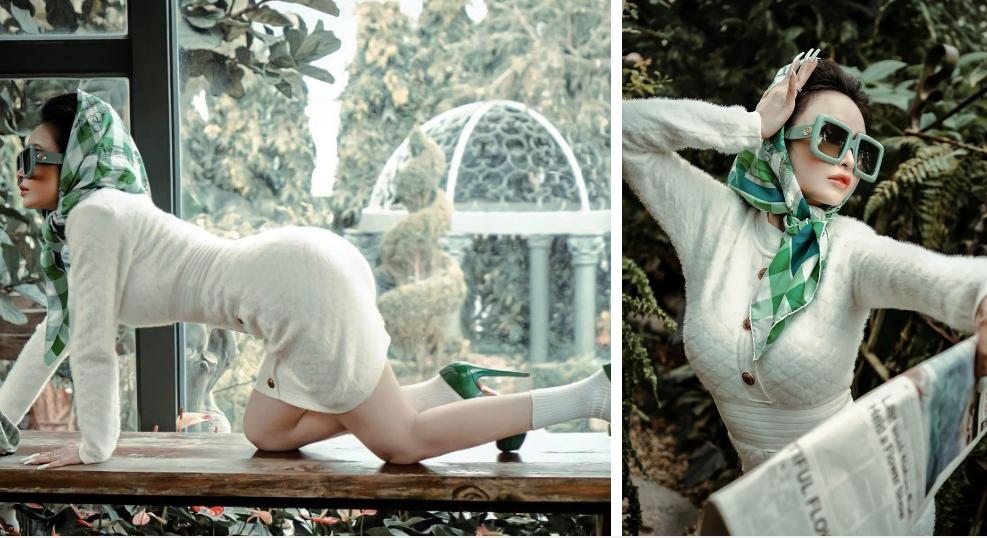 Vợ Minh Nhựa âm điểm thanh lịch vì dáng ngồi kém duyên-10