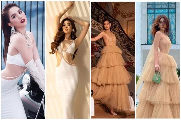 Cùng 1 chiếc váy mà Khánh Vân thua Hoàng Thùy tới 2 lần-7