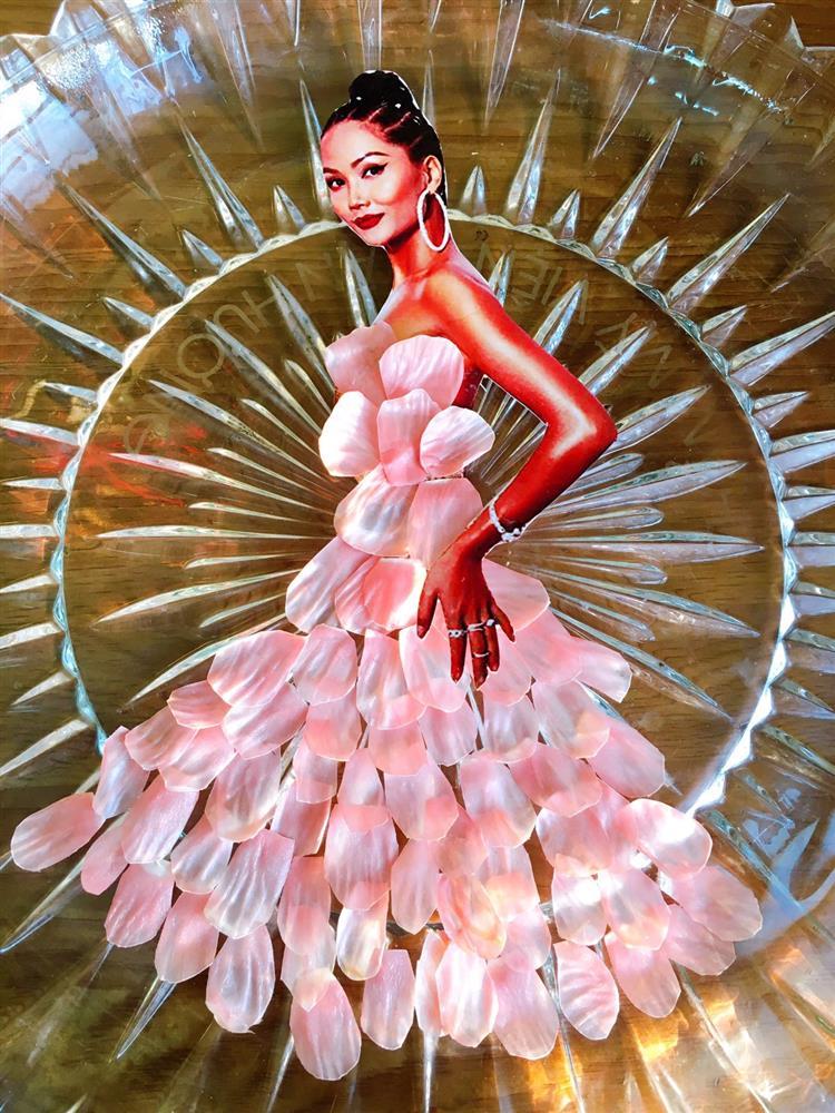 Độc lạ bộ sưu tập váy dạ hội từ rau củ, HHen Niê khen không tiếc lời-10