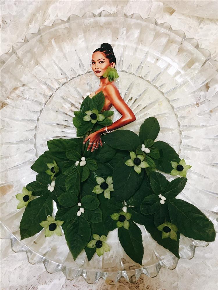 Độc lạ bộ sưu tập váy dạ hội từ rau củ, HHen Niê khen không tiếc lời-11