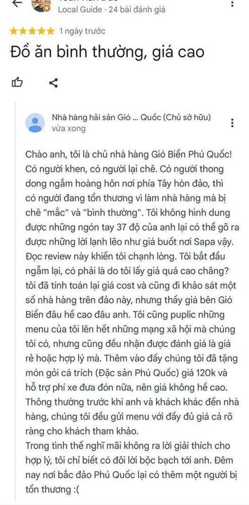 Tâm thư lay động của chủ nhà hàng Phú Quốc hóa ra là đồ pha ke-1