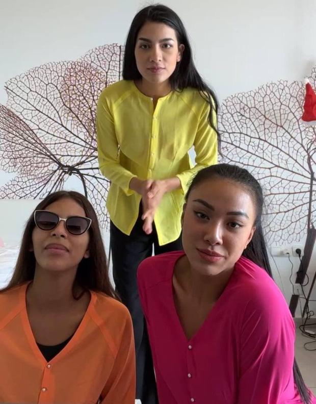 Kim Duyên cùng hội chị em Miss Universe quẩy hết nấc với áo bà ba-1