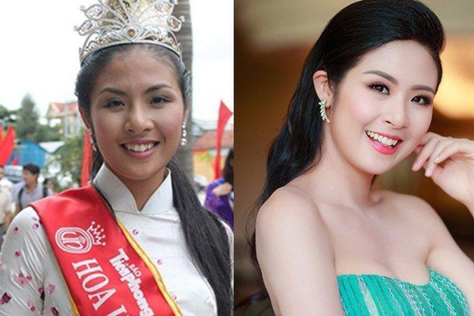Ngọc Hân ngày càng xinh đẹp so với thời điểm đăng quang Hoa hậu Việt Nam 2010 nhờ chỉnh sửa hàm răng trắng sáng, không còn nhược điểm khấp khểnh.
