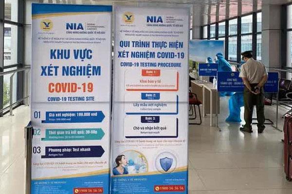 Dừng dịch vụ test nhanh Covid-19 cho hành khách tại sân bay Nội Bài-1