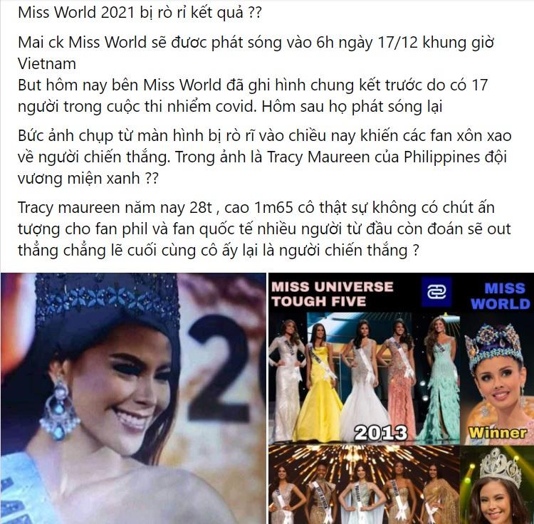 Lộ kết quả Miss World 2021: Đăng quang không phải Đỗ Thị Hà?-2